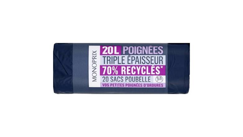 Monoprix - Sacs poubelle à poignées (20 l)