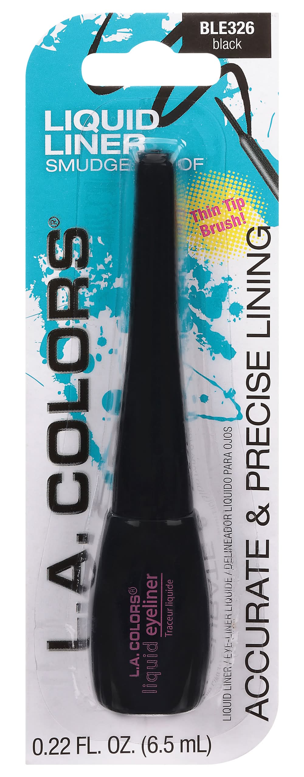L.A. Colors Black Liquid Eyeliner (0.22 fl oz)