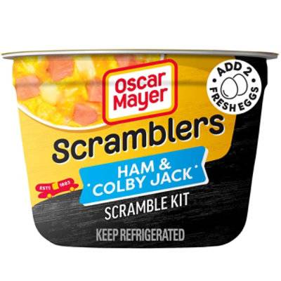 Oscar Mayer Breakfast Bowls Scramble Kit Ham And Colby Jack Cup - 3 Oz