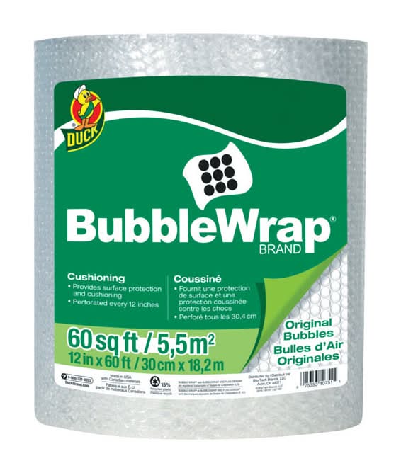 Duck 12 In. W X 60 Ft. L Bubble Wrap