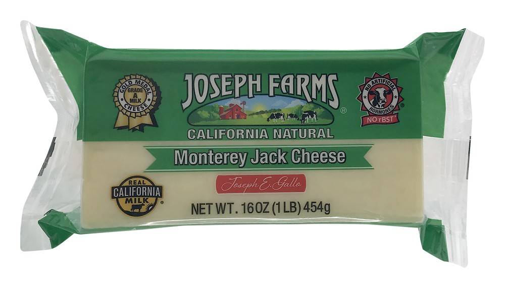 Joseph Farms California Natural Monterey Jack Cheese (16 oz)