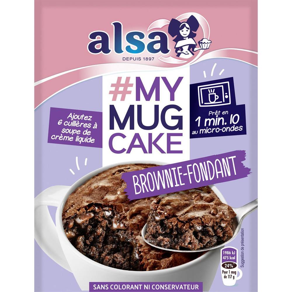 Alsa - Préparation cake brownie fondant