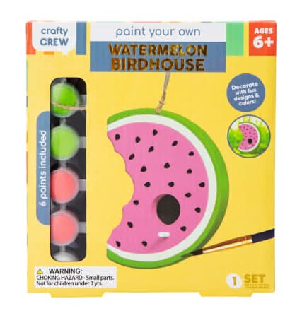 Paint Your Own Ceramic Birdhouse Kit Watermelon