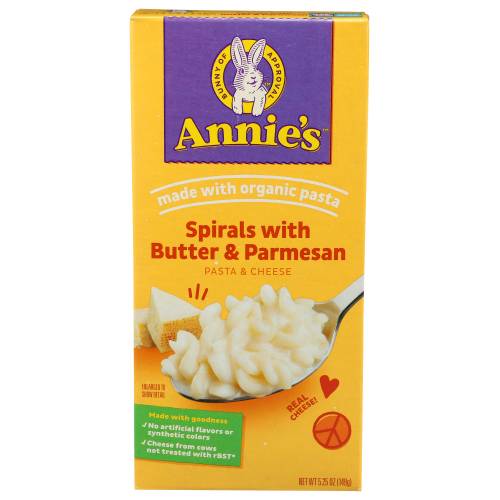 Annie's Homegrown Spirals with Butter & Parmesan