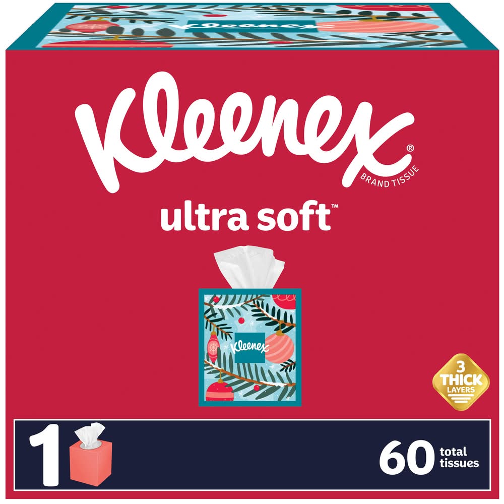 Kleenex Ultra Soft Facial Tissues (60 ct)