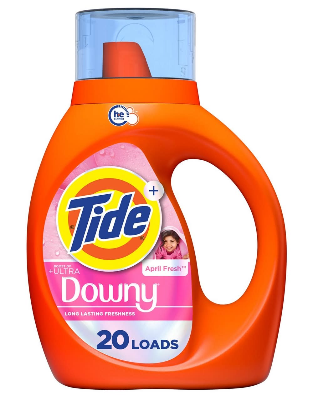 Tide Ultra Downy Liquid Laundry Detergent, April Fresh (29 fl oz)