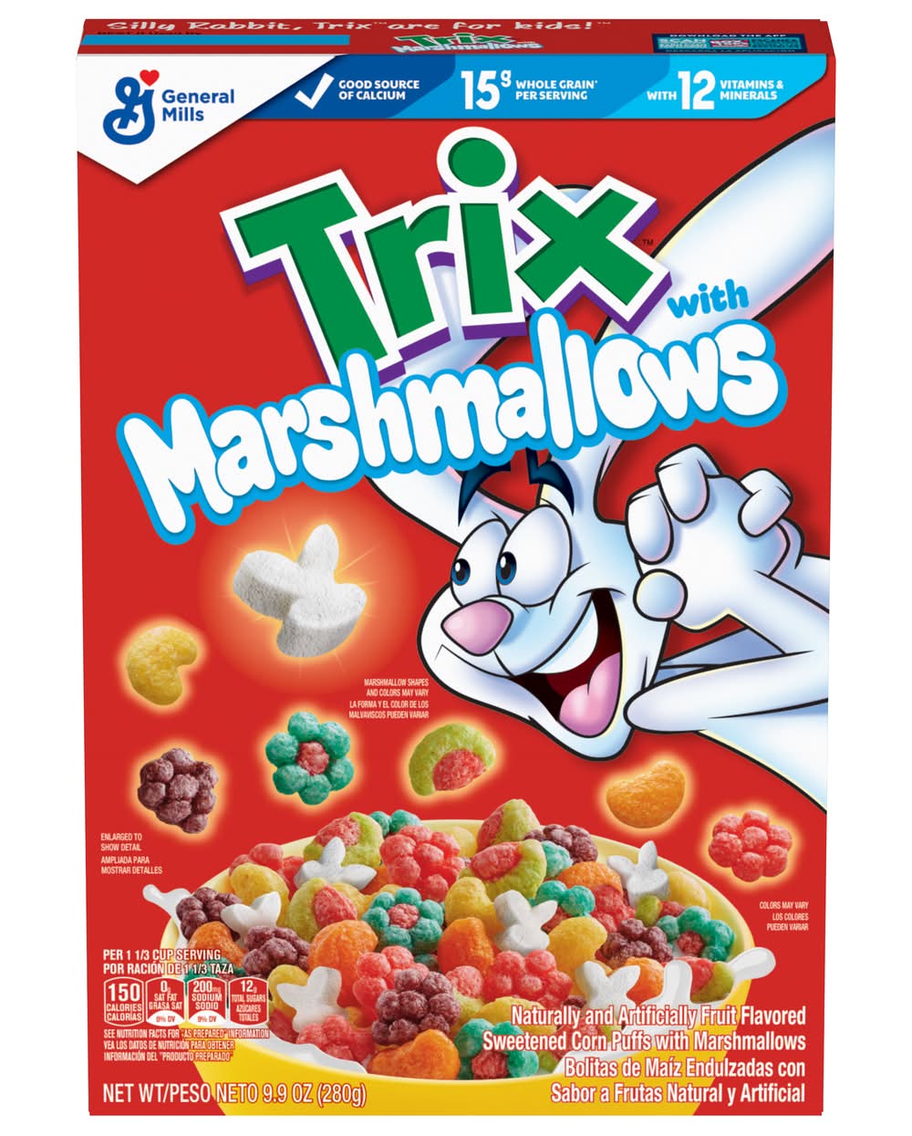 Trix Fruity Breakfast Cereal With Marshmallows, Assorted (9.9 oz)