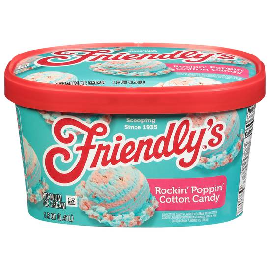Friendly's Rockin' Poppin' Cotton Candy Premium Ice Cream
