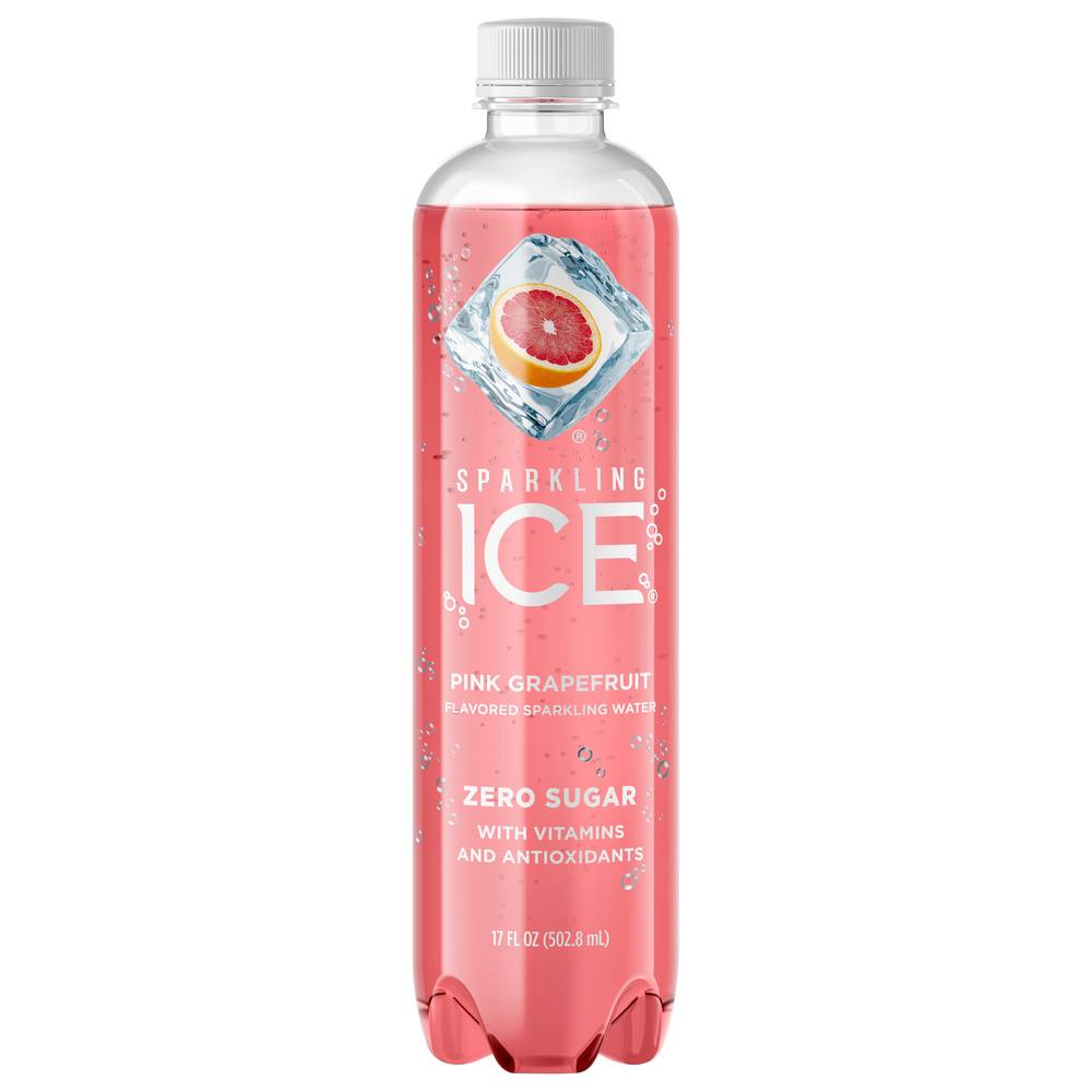 Sparkling Ice Spiked Zero Sugar Pink Grapefruit Sparkling Water (17 fl oz)