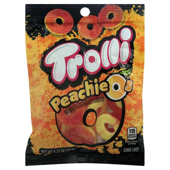 Trolli Peachie O's Gummy Rings Candy