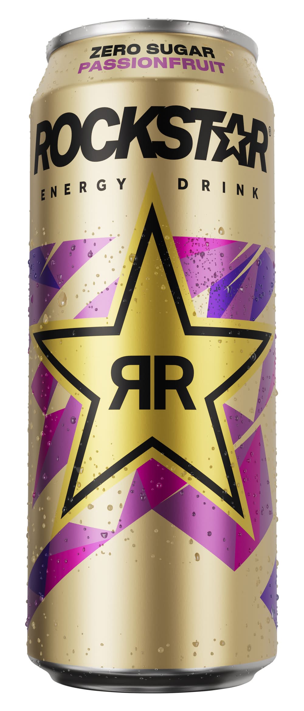 Rockstar Zero Sugar Energy Drink, Passionfruit (500mL)