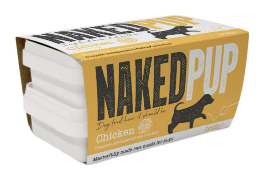 Naked Dog Puppy, Chicken Frozen Dog Food (2 x 500g)