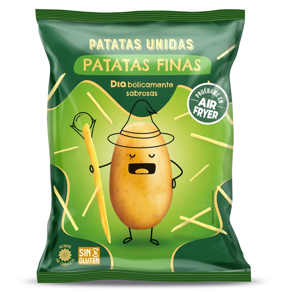Patatas Finas Prefritas Patatas Unidas Dia Bolsa 1 Kg