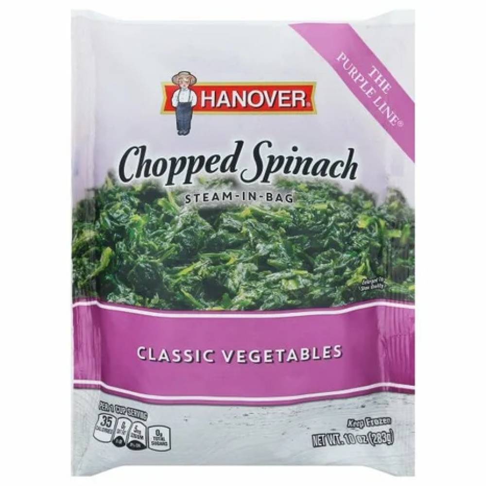 Hanover The Purple Line Chopped Spinach (10 oz)