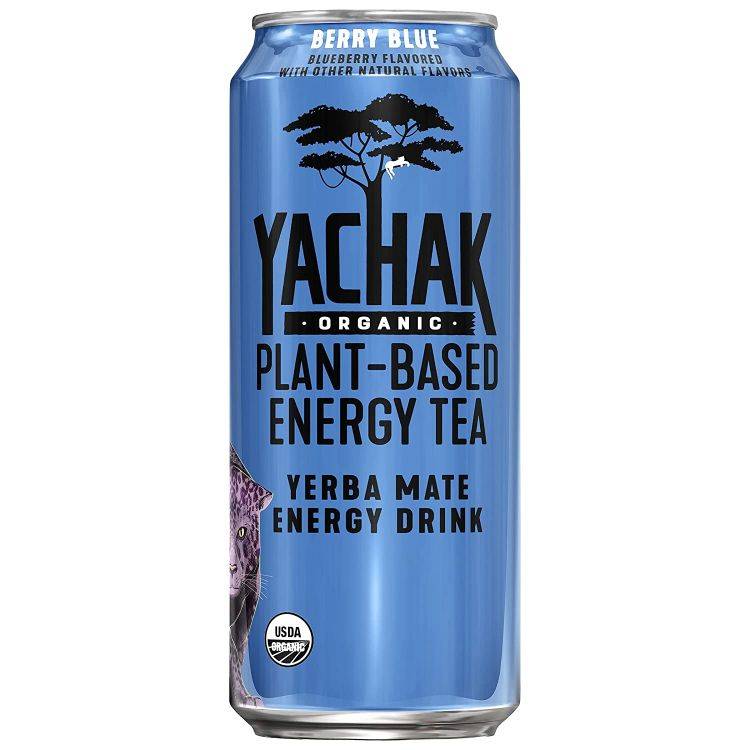 Yachak Organic Plant-Based Energy Tea Berry Blue 16oz