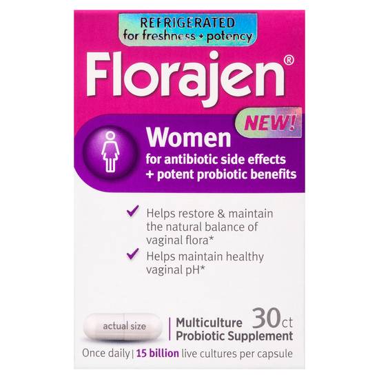 Florajen Multiculture Probiotic Supplement Capsules (30 ct)
