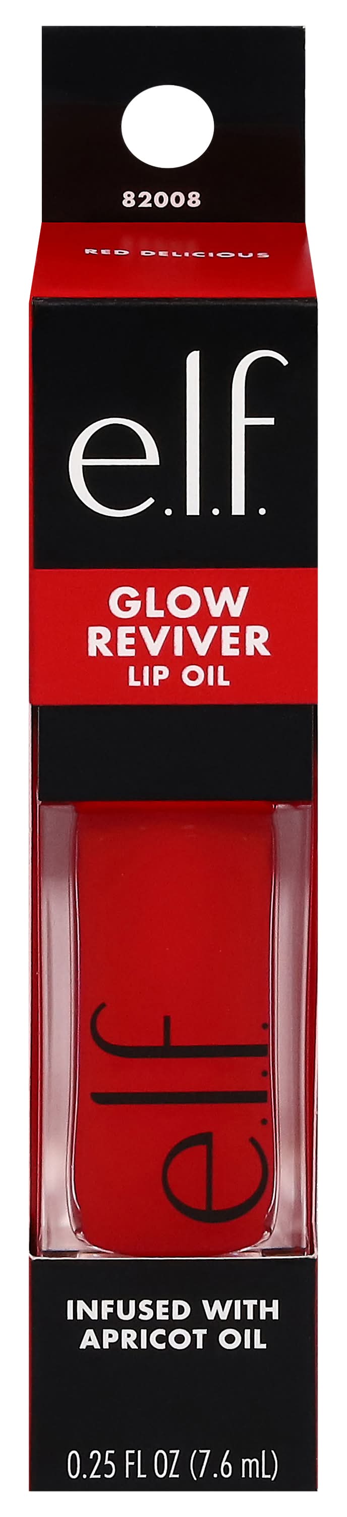 e.l.f. Glow Reviver Lip Oil, Red Delicious (0.25 fl oz)