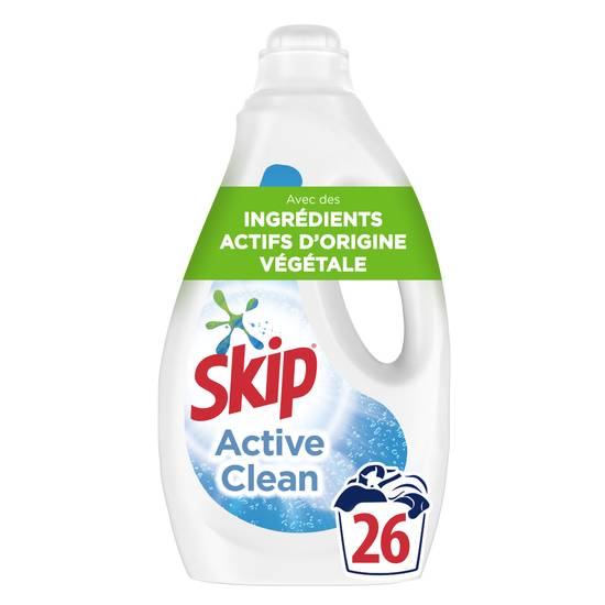 Skip - Lessive liquide active clean 26 Lavages (1.26 L), Delivery Near You