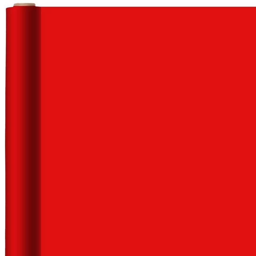 Party City Paper Jumbo Gift Wrap, 16ft x 30in, Red