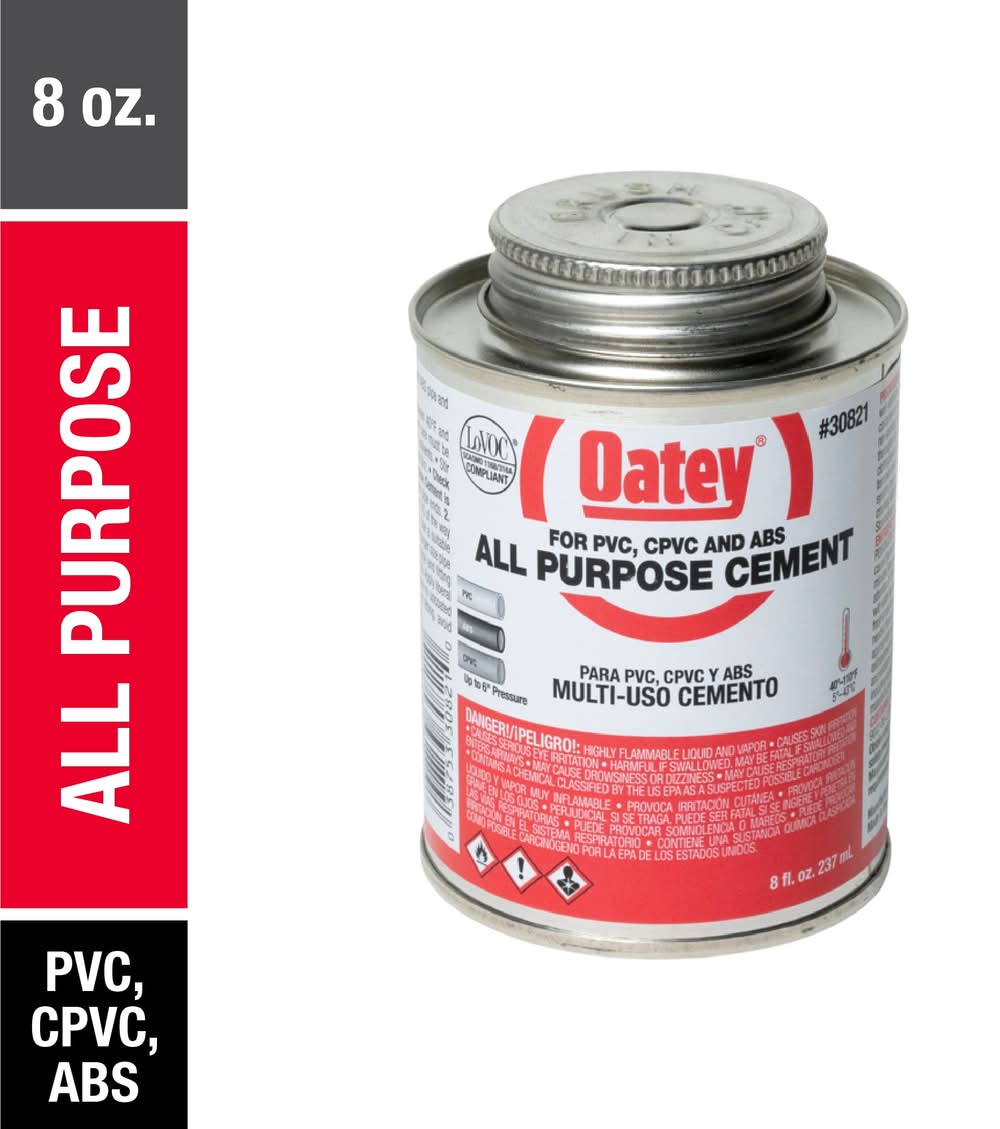 Oatey 8-fl oz Clear All-purpose cement