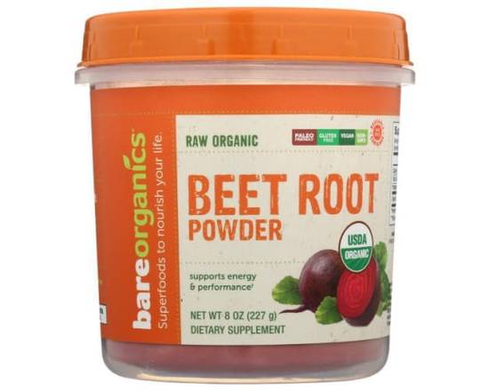 Bare Organics · Raw Organic Beet Root Powder Supplement (8 oz)
