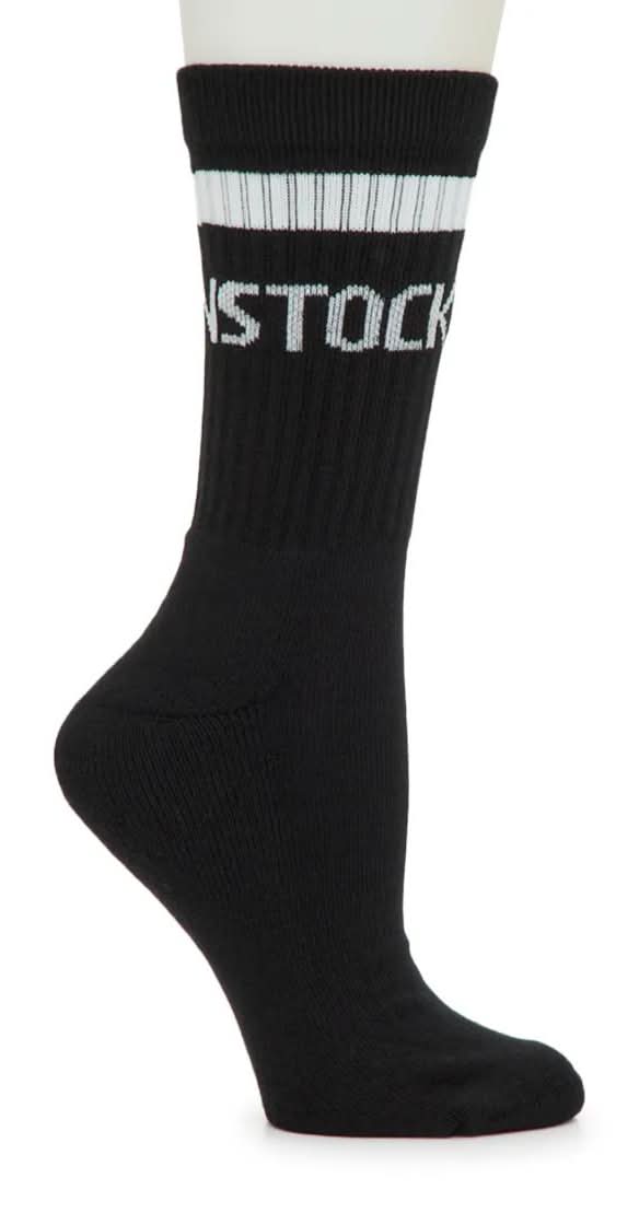 Birkenstock Cotton Men's Crew Socks (Black/White L)