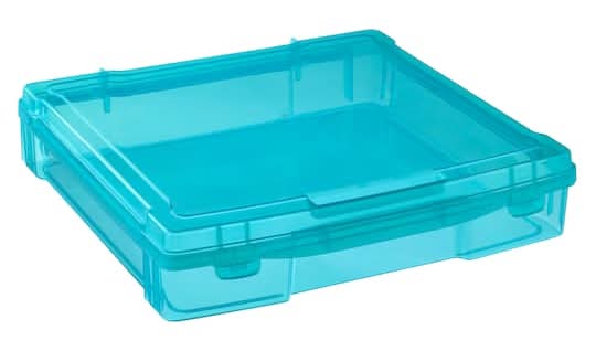 Simply Tidy Turquoise Storage Case, 12 X 12 Inches