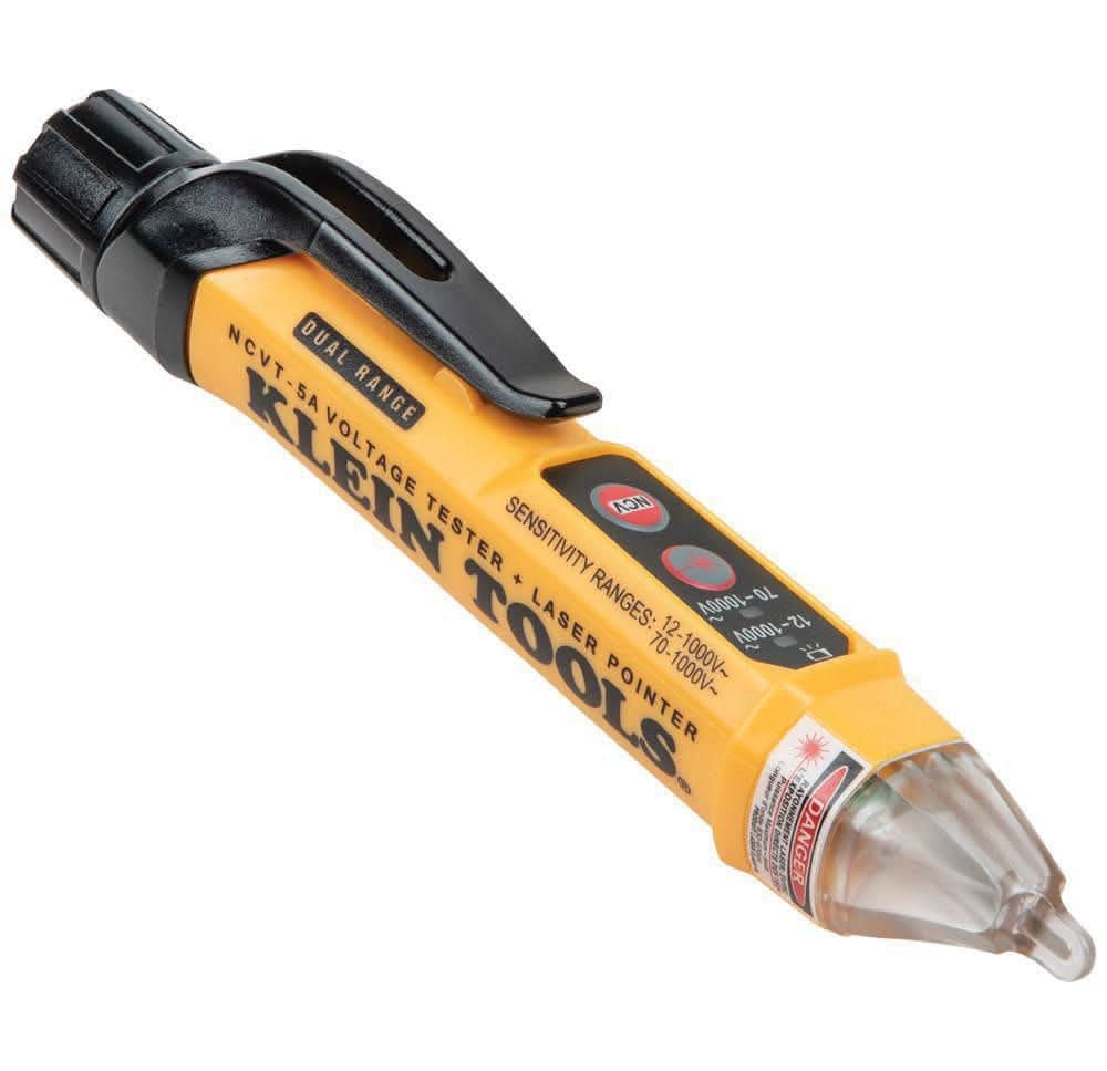 Klein Tools Dual Range Non Contact Voltage Tester With Laser Pointer 12-1000V Ac