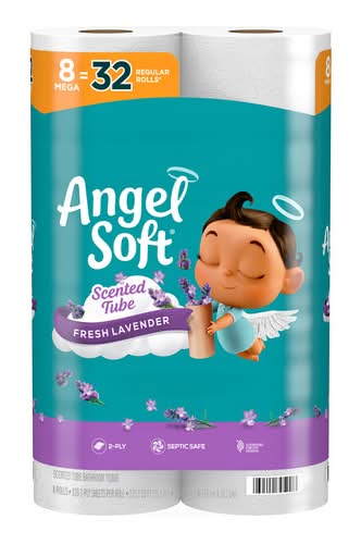 Angel Soft Fresh Lavender Scent Bathroom Tissue (2.25 lbs)