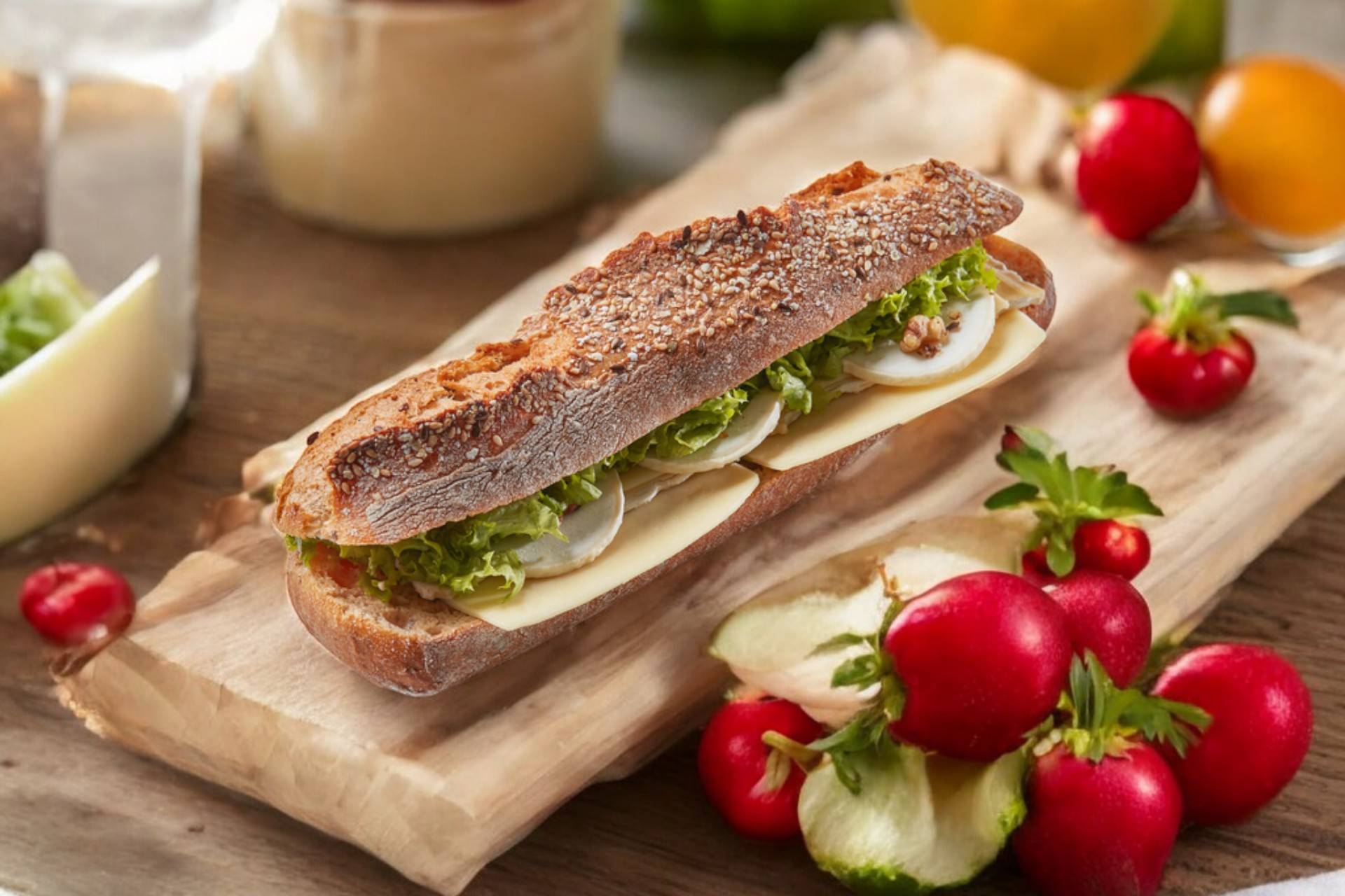 Menu sandwich crudité🥪🍟🥤