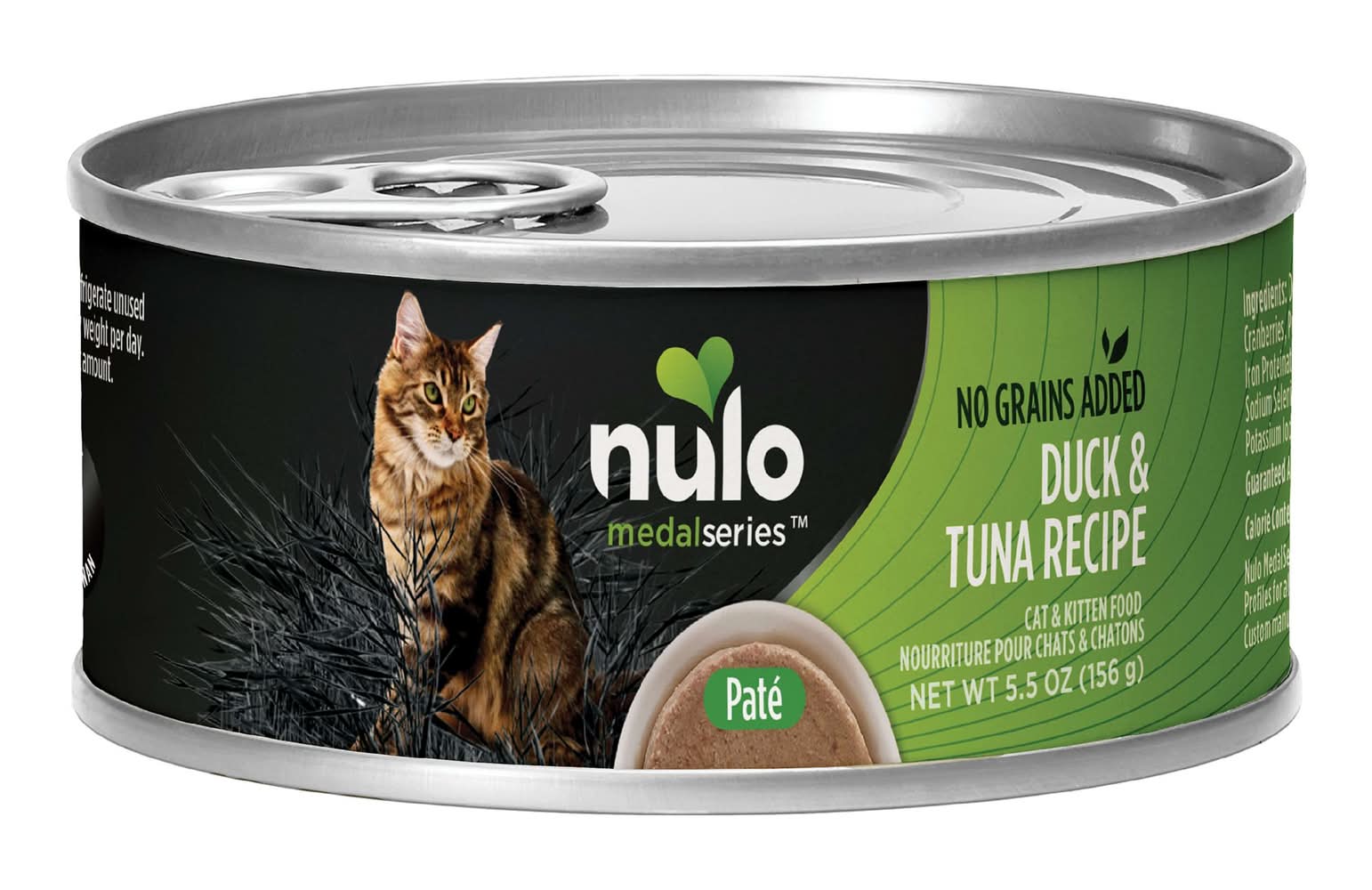 Nulo MedalSeries  All Life stages Wet Cat Food - Grain Free, No Corn, Wheat & Soy, 5.5 Oz. (Flavor: Duck & Tuna, Color: Assorted, Size: 5.5 Oz)