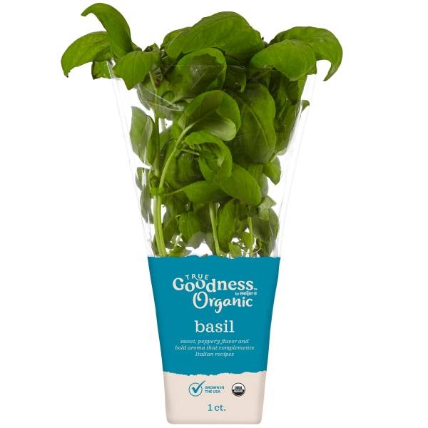 True Goodness Organic Potted Basil 4"