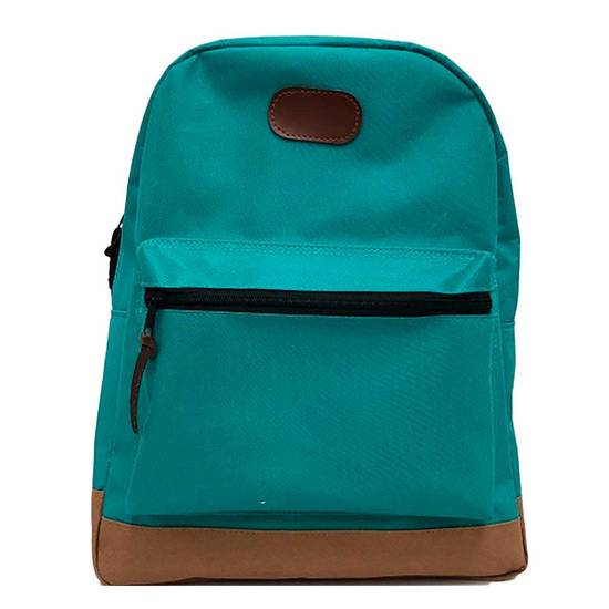 Mago mochila escolar bicolor (color: verde/café)