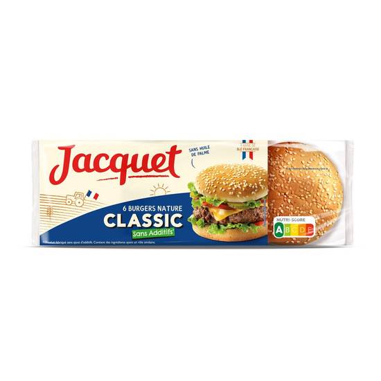 Pains pour hamburgers nature Jacquet 350g