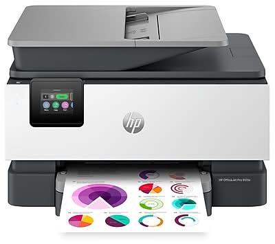 HP OfficeJet Pro 9125e Wireless Color All-In-One Printer, Scan, Copy, Fax, 3 Months Free Instant Ink, AI Enabled (403X0A)