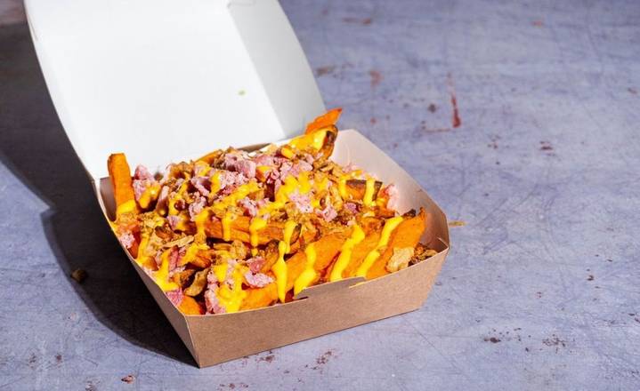 Loaded Oven Baked Sweet Potato Bacon and Cheese