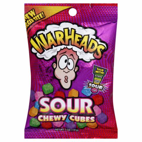 Warheads Sour Chew Cubes 5oz