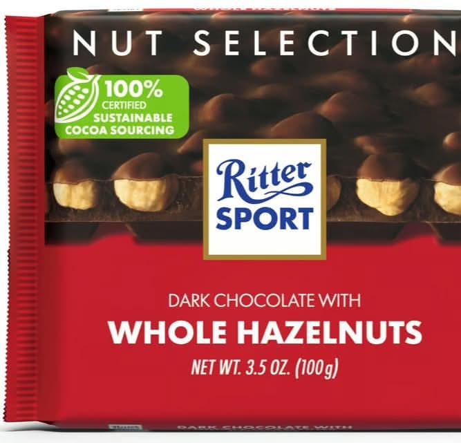 Ritter Whole Hazelnut Chocolate Bar 3.5oz