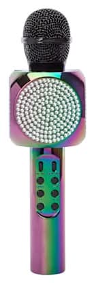 Bluetooth® Karaoke LED Bling Mic With Speaker Karaoke Black
