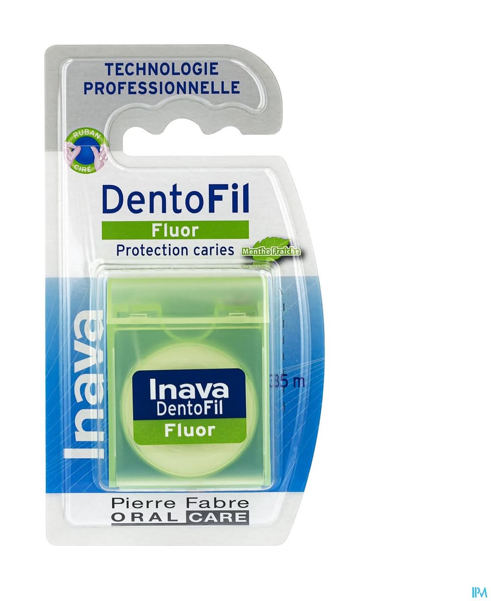 Inava - Dentofil fil dentaire fluoré, menthe, 35m