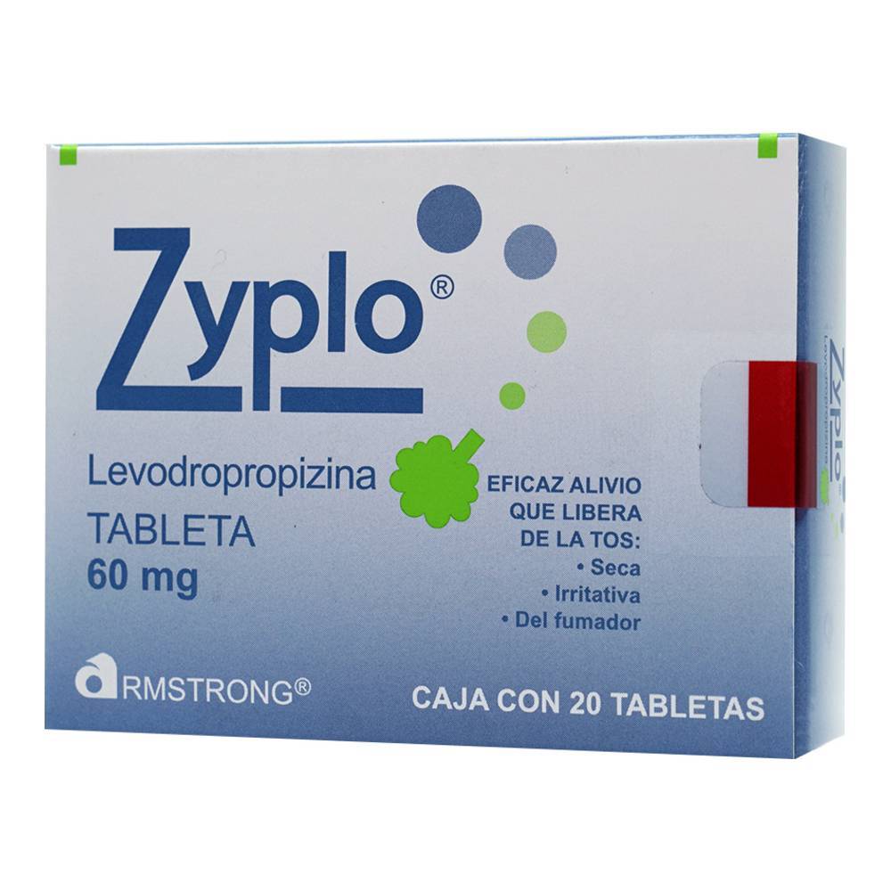 Armstrong zyplo levodropropizina tabletas 60 mg (20 piezas)