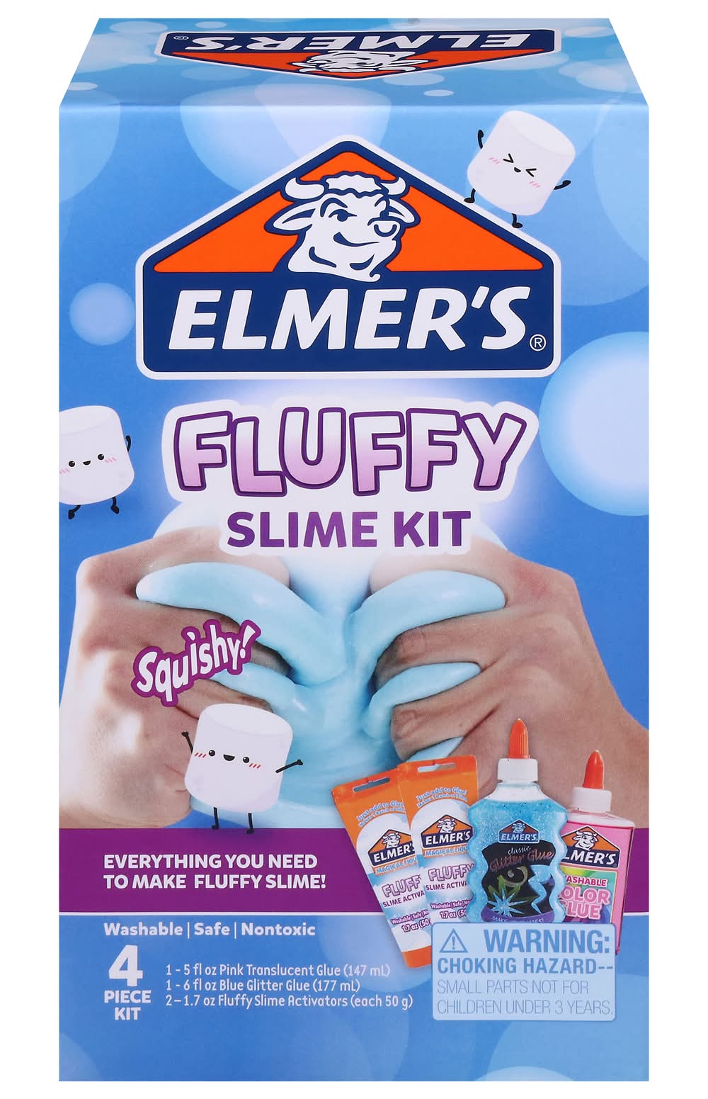 Elmer's Fluffy Slime Kit (14.4 fl oz, 4 ct)