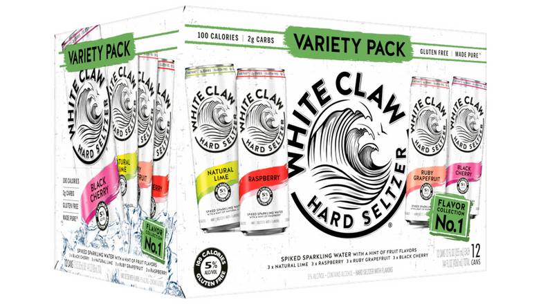 White Claw Variety Pack No. 1 - Pack Of 12