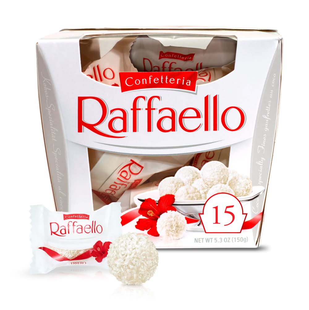 Raffaello Almond Coconut Treat Candy (5.3 oz, 15 ct)
