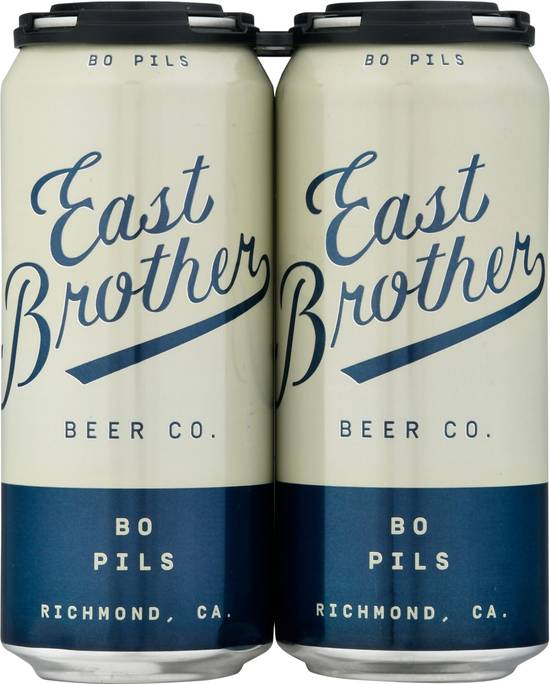 East Brother Domestic Bo Pils Beer (4 ct, 1 pint)