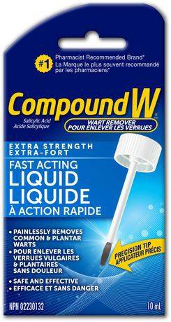 Compound W Fast Acting Extra Strength Wart Removal Liquid