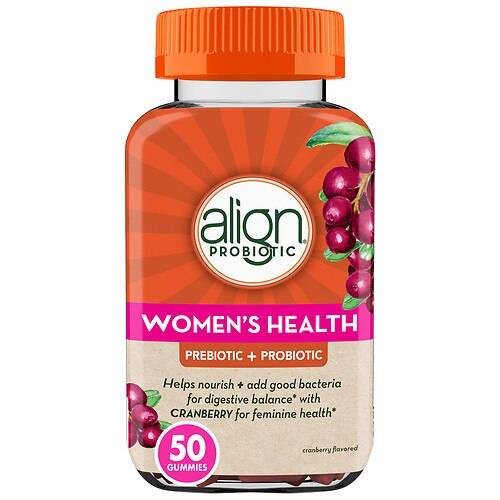 Align Women's Health Prebiotic + Probiotic Supplement Gummies Cranberry - 50.0 ea