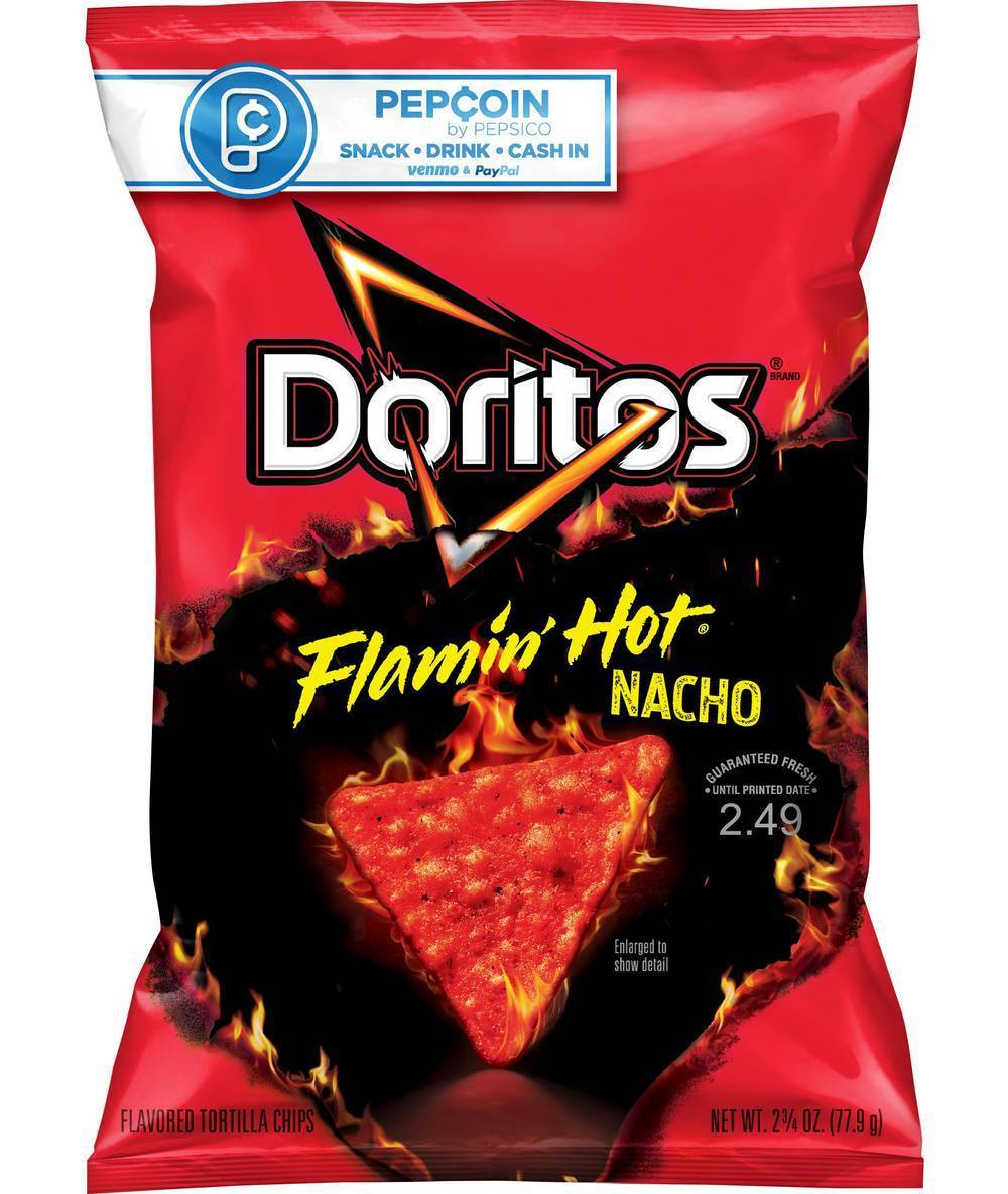 Doritos Flavored Tortilla Chips, Flamin' Hot Nacho (2.5oz)
