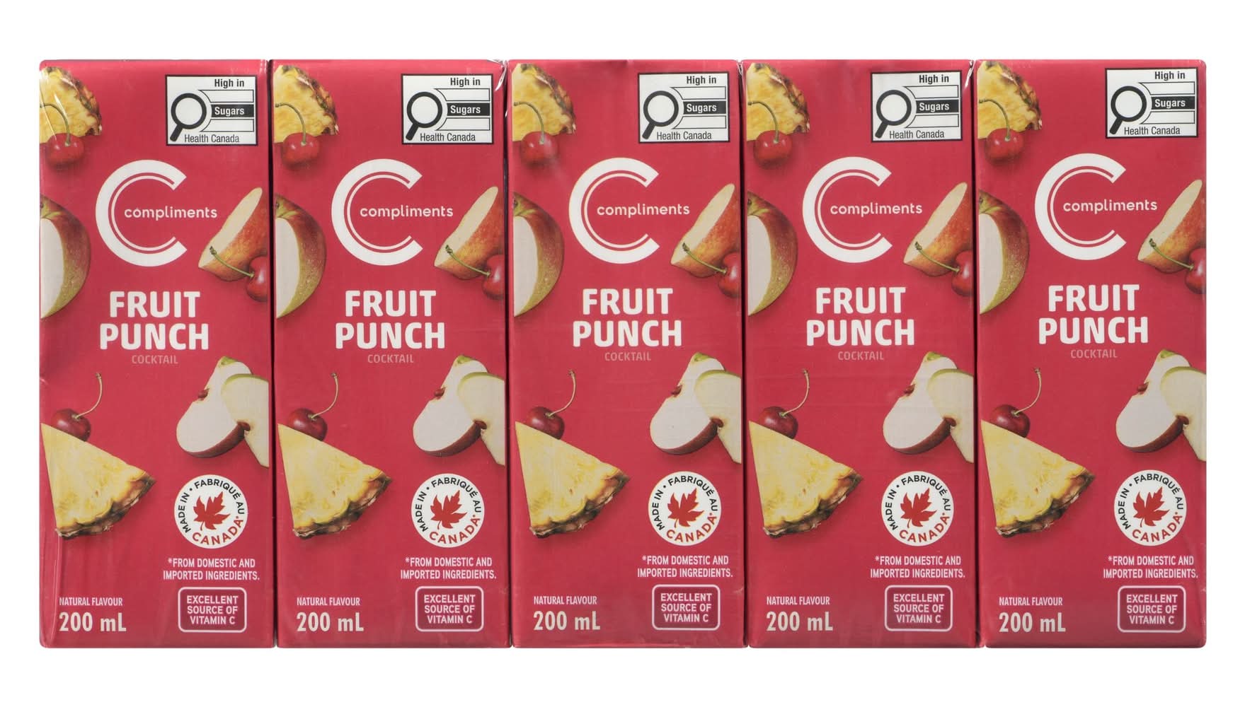 Compliments Fruit Punch Drink (10 x 200 ml)