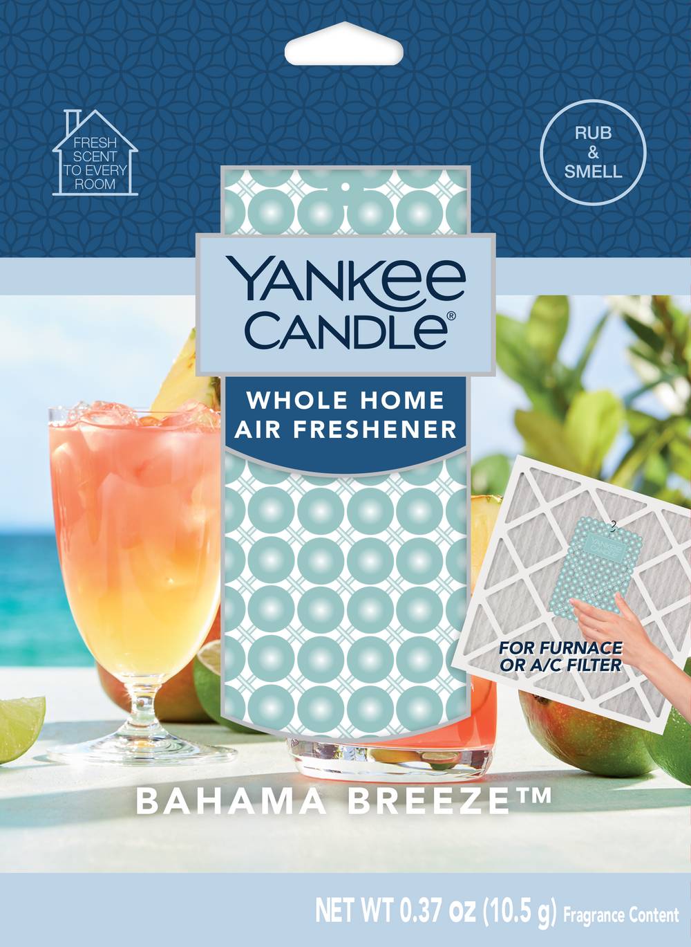 Yankee Candle Whole Home- Bahama Breeze Air Filter Freshener | YCBAHAMA